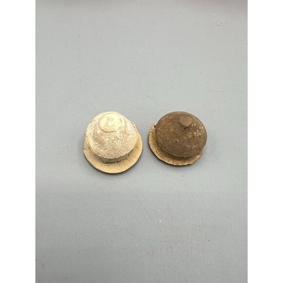 Vintage Metlox Red Ceramic Salt & Pepper Shakers 3" Diameter Floral Design - Picture 12 of 13